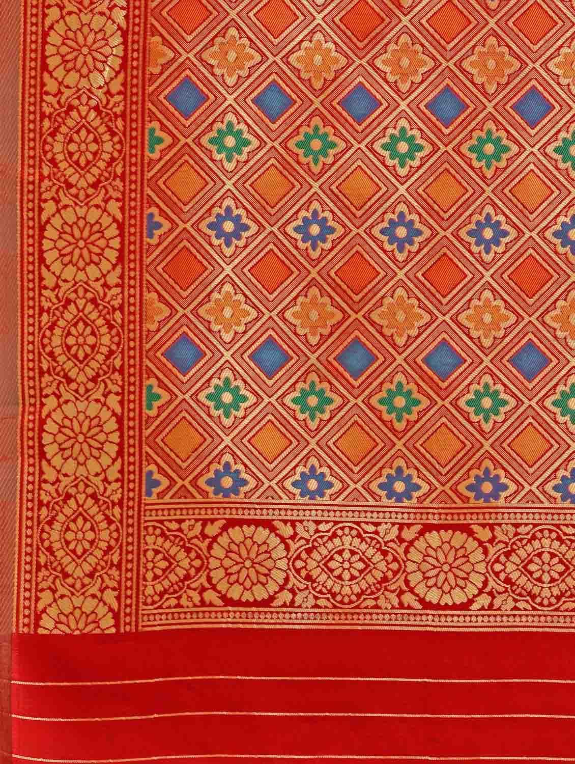 women's banarasi saree with blouse - 20175549 - Zoom Image - 4