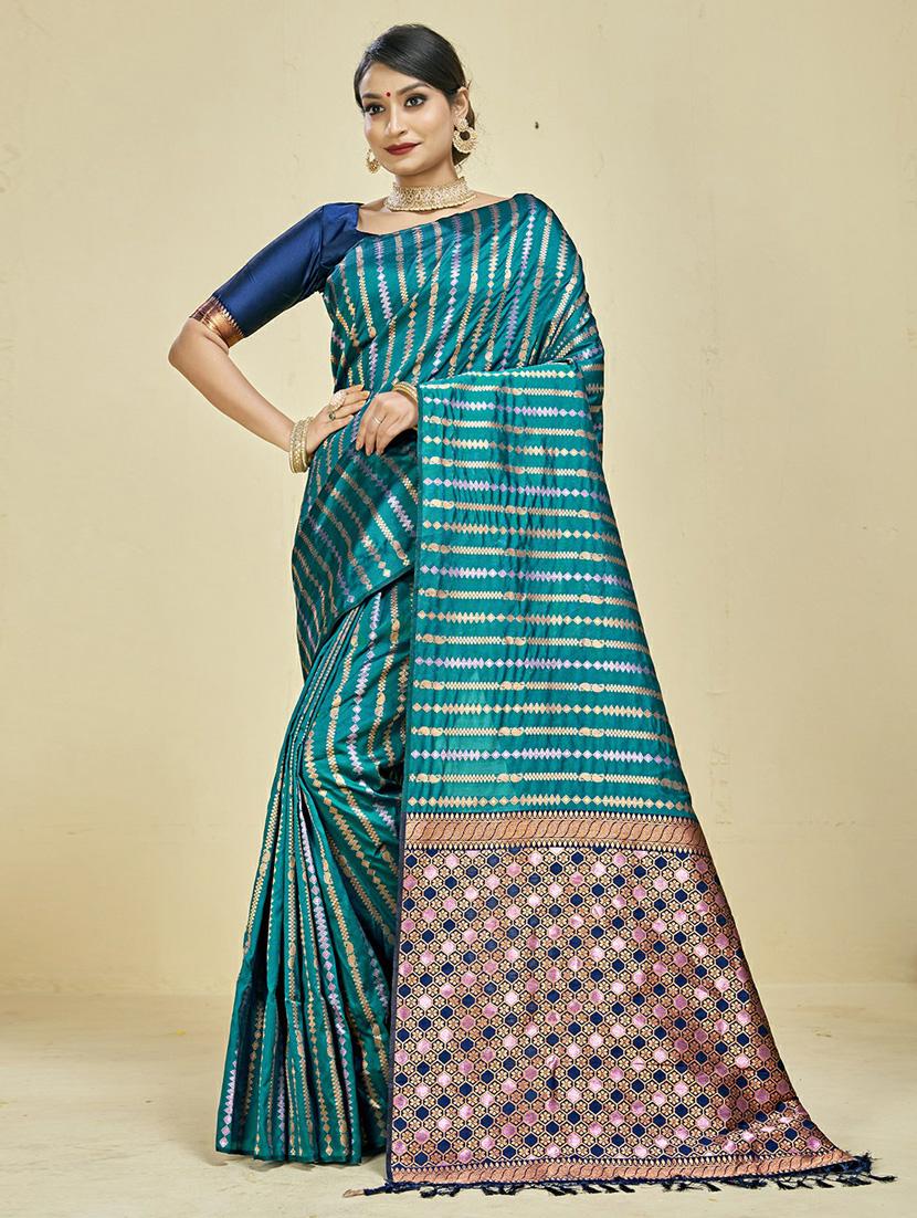 women's banarasi saree with blouse - 20175634 - Zoom Image - 0