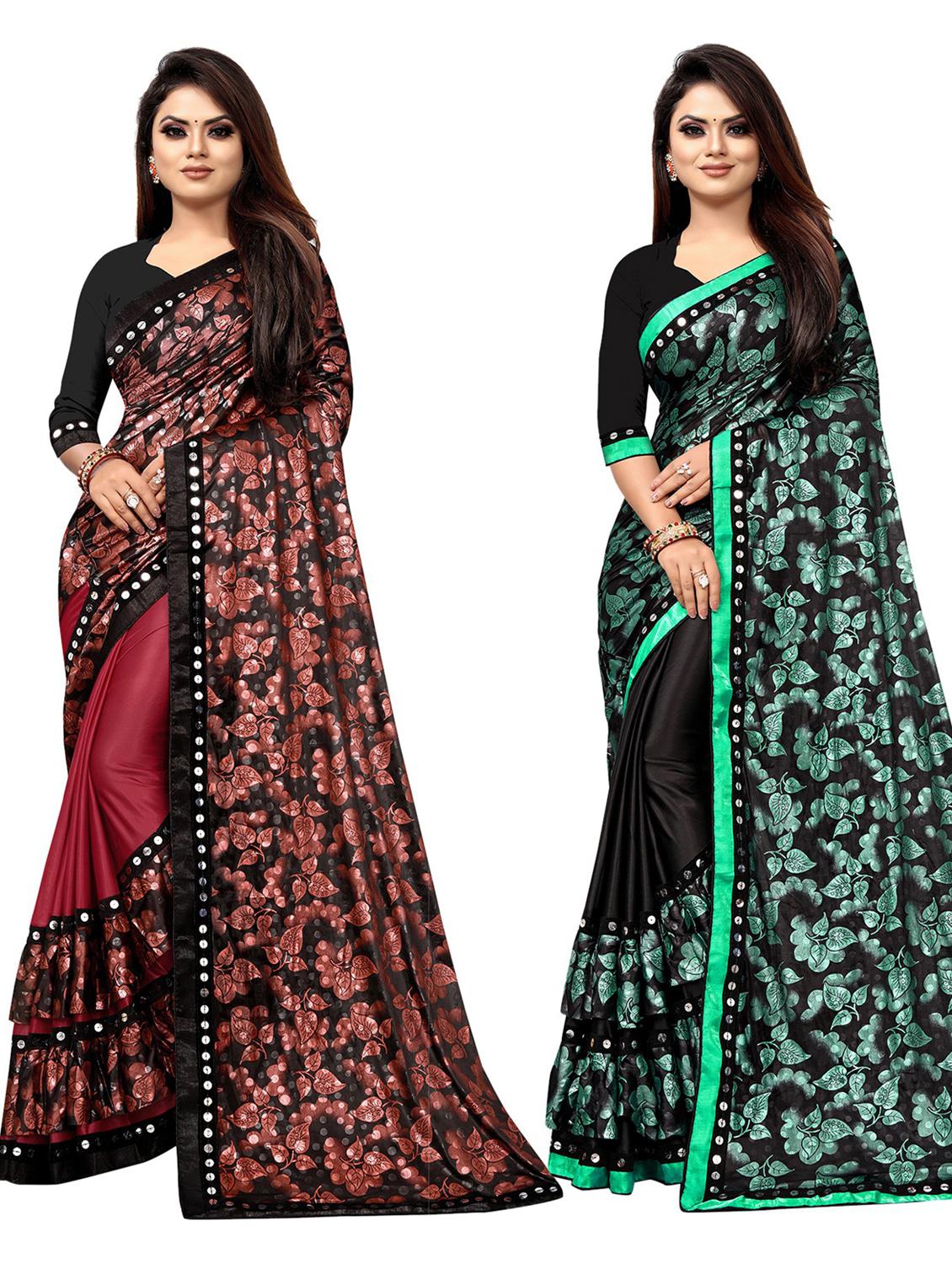 women's saree combo with blouse - 20183775 - Zoom Image - 0