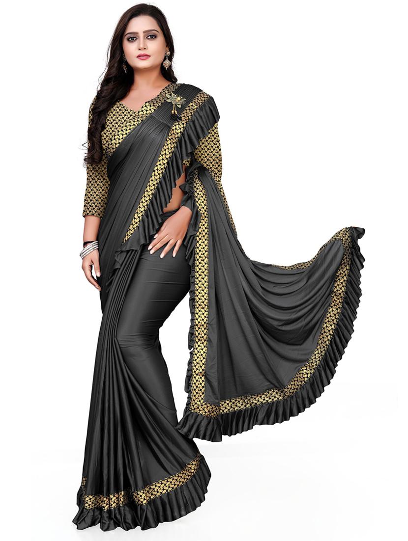 women's saree combo with blouse - 20184003 - Standard Image - 3
