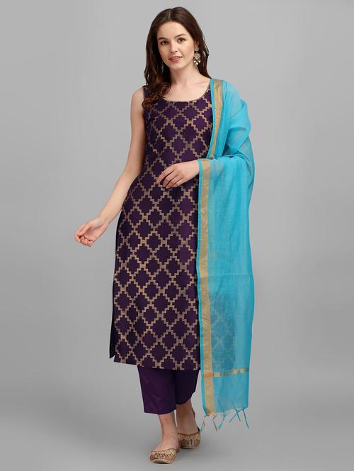 printed kurta pant set with dupatta   - 20194498 -  Standard Image - 0