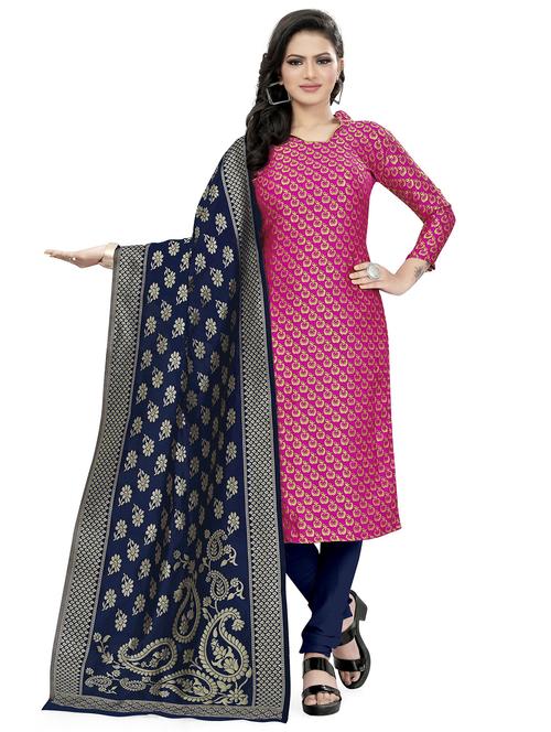 self design unstitched suit set  - 20196425 - Very Small Image - 1