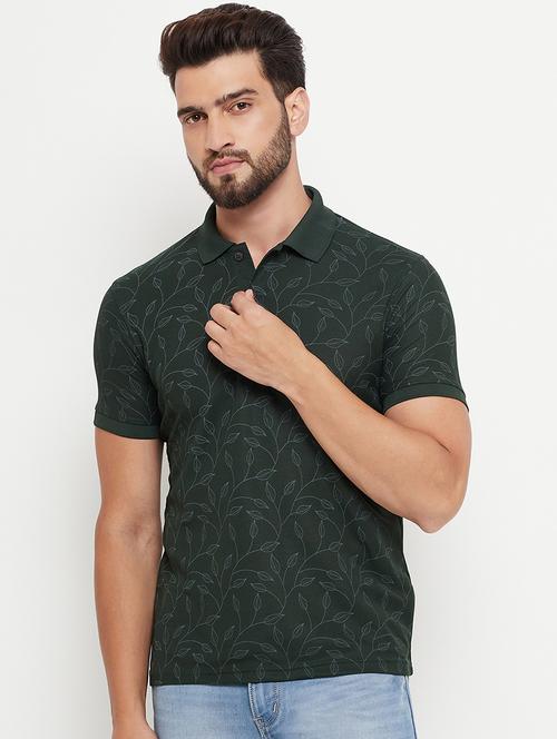 men's printed cotton polo t-shirt - 20214518 -  Standard Image - 0