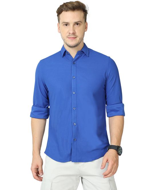 mens solid casual shirt - 20229930 - Very Small Image - 1