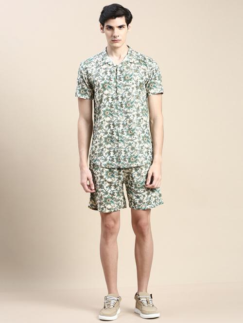 Men Shirt Collar Co-ord Sets - 20245483 - Very Small Image - 1