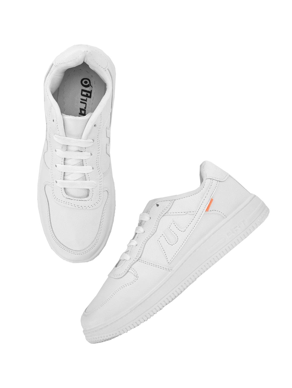 men solid white lace up sneaker - 20258607 - Zoom Image - 4