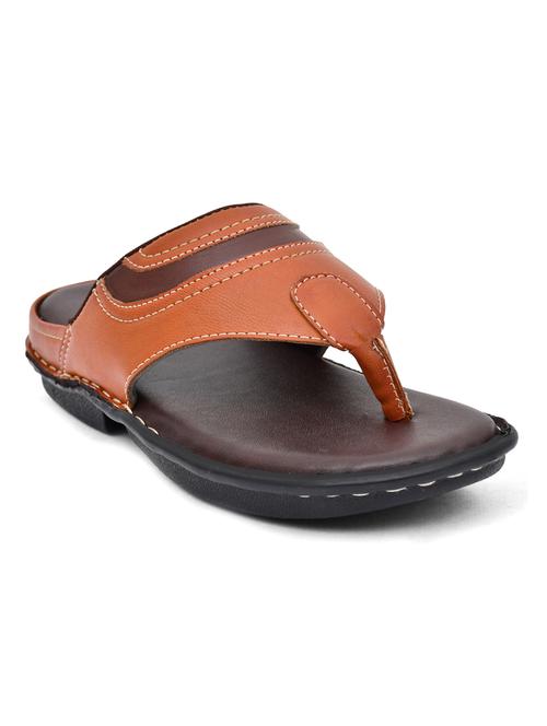 men tan slip on slipper - 20261293 - Very Small Image - 1