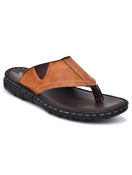 men tan slip on slipper - 20261300 - Very Small Image - 1