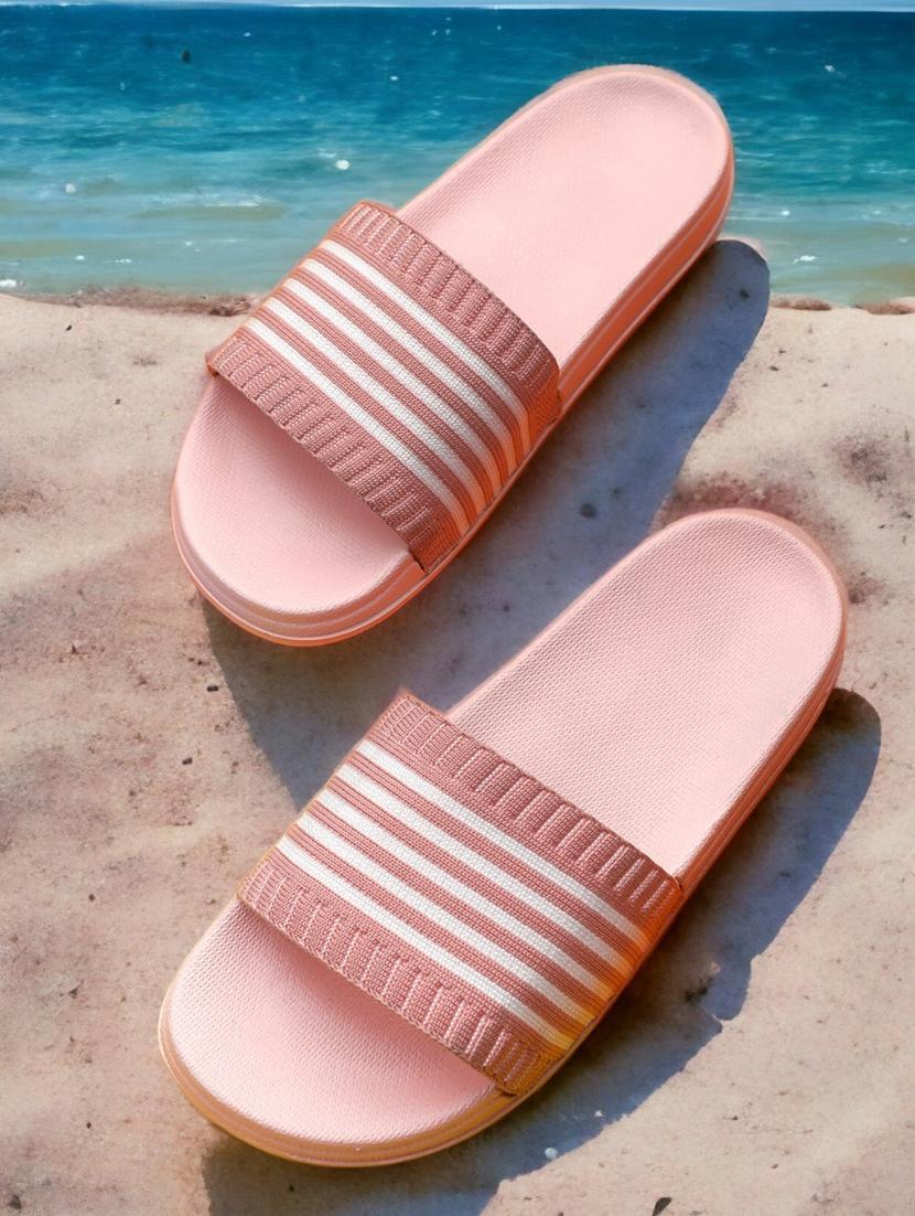 kapyansh striped slides for women