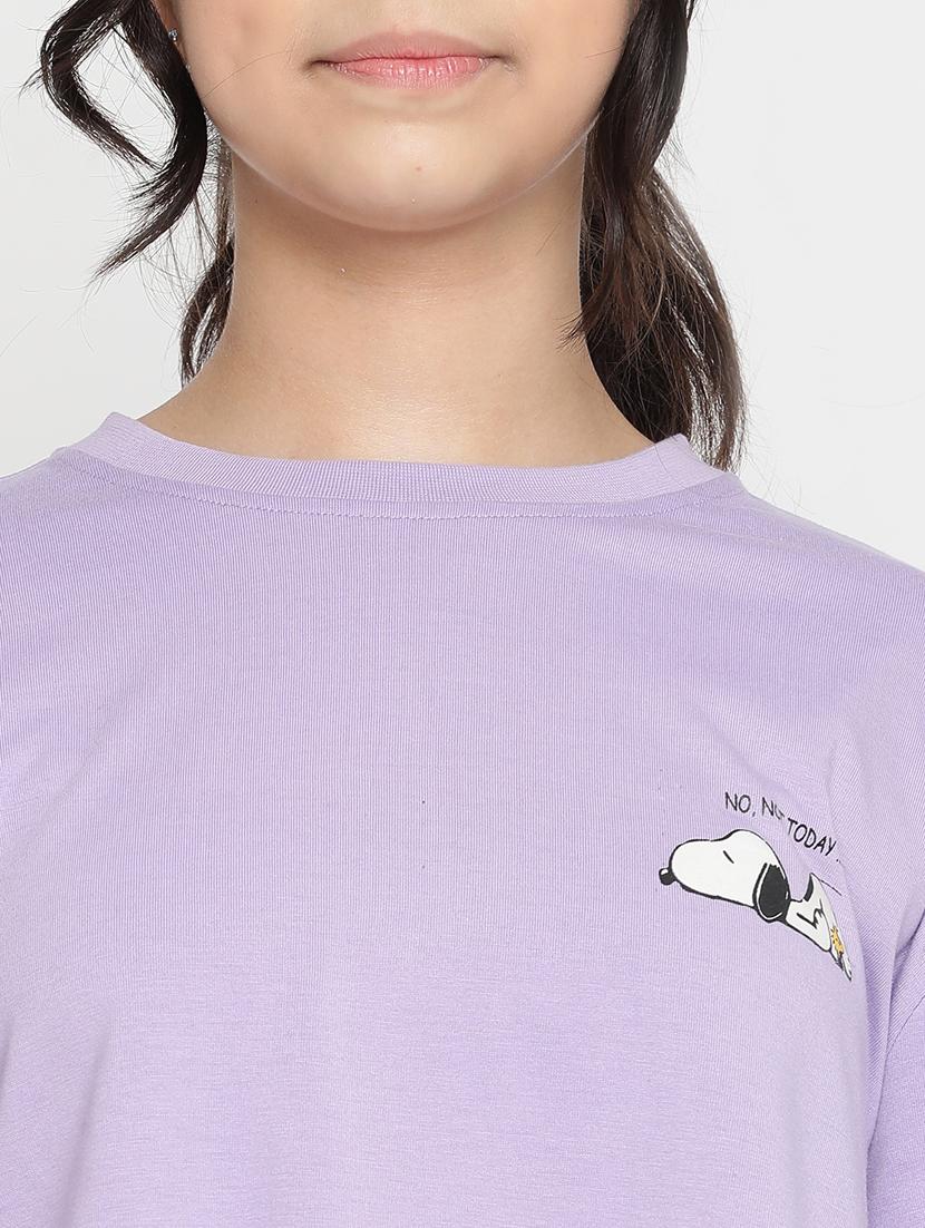 purple stripes print pyjama set nightwear - 20283100 - Zoom Image - 4