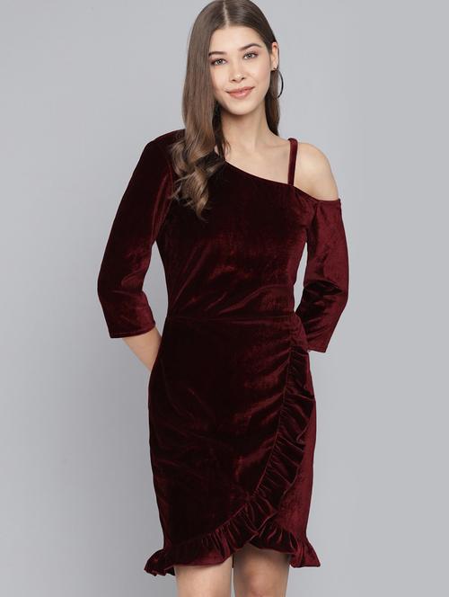 women's bodycon solid dress - 20290086 - Very Small Image - 1