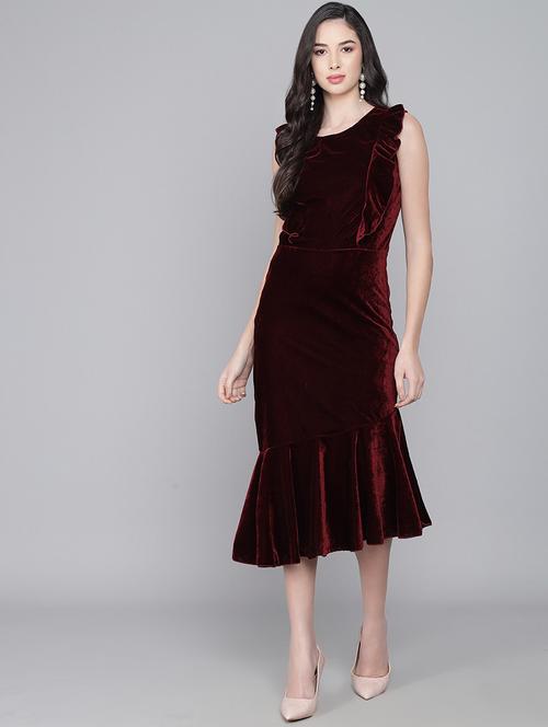 women's tiered dress solid dress - 20290094 - Very Small Image - 1