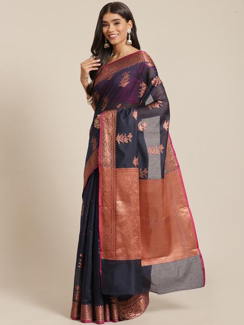 women's banarasi saree with blouse - 20315621 - Standard Image - 0