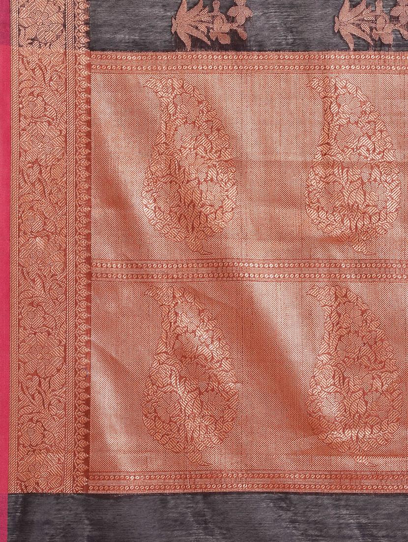 women's banarasi saree with blouse - 20315621 - Standard Image - 3