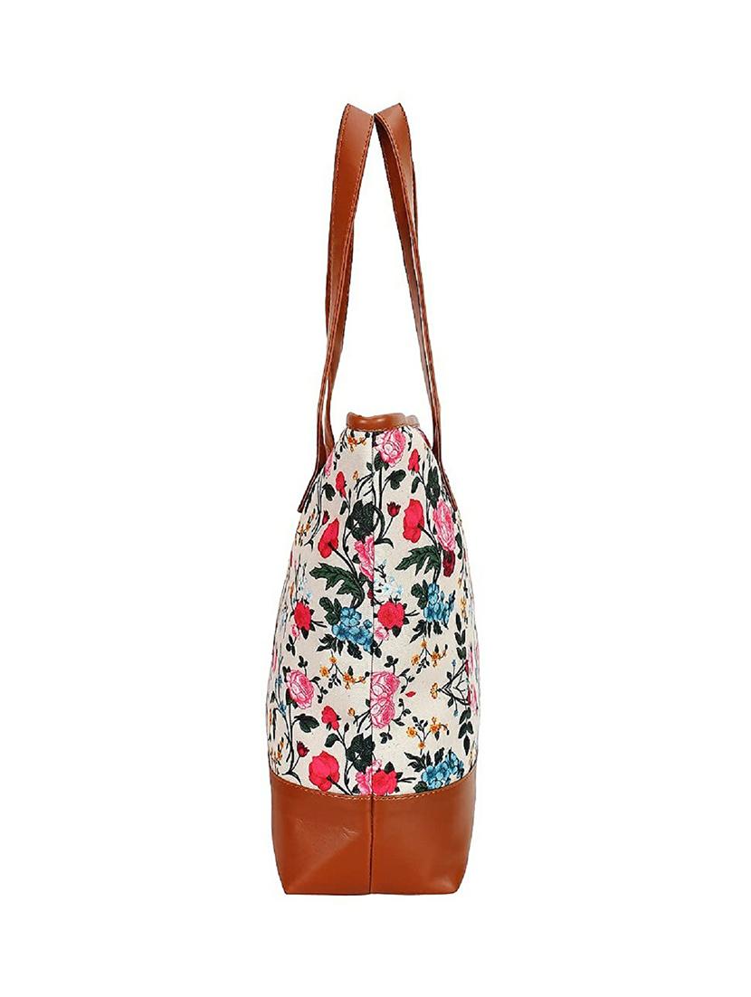 beige canvas hobo handbag - 20322521 - Standard Image - 3