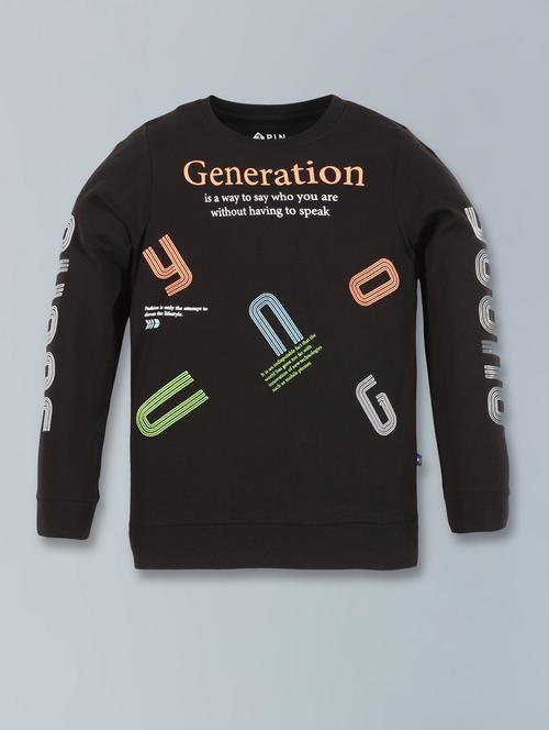 boys typography print t-shirt - 20323392 - Standard Image - 0