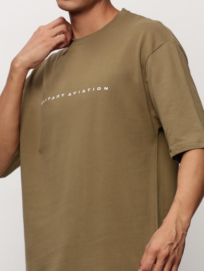 men olive typographic print co-ord set - 20325327 - Standard Image - 5