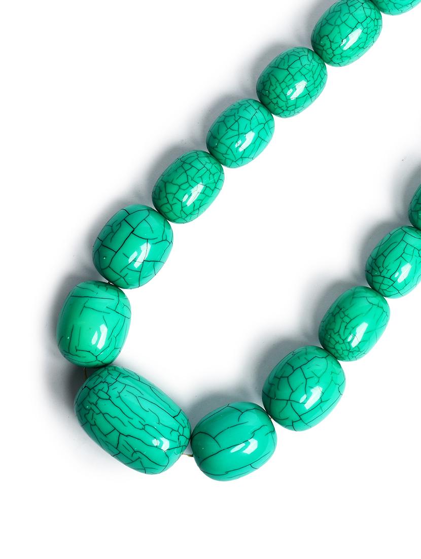green metal statement necklace - 20331735 - Zoom Image - 2