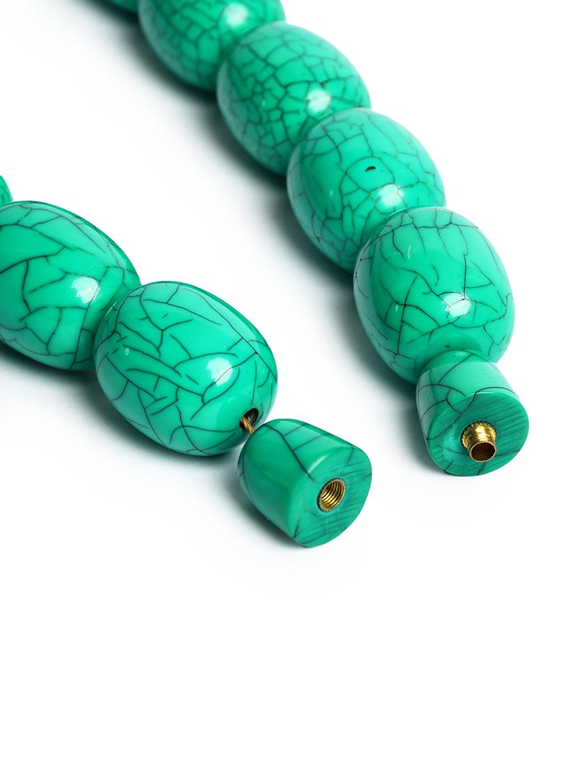 green metal statement necklace - 20331735 - Zoom Image - 4