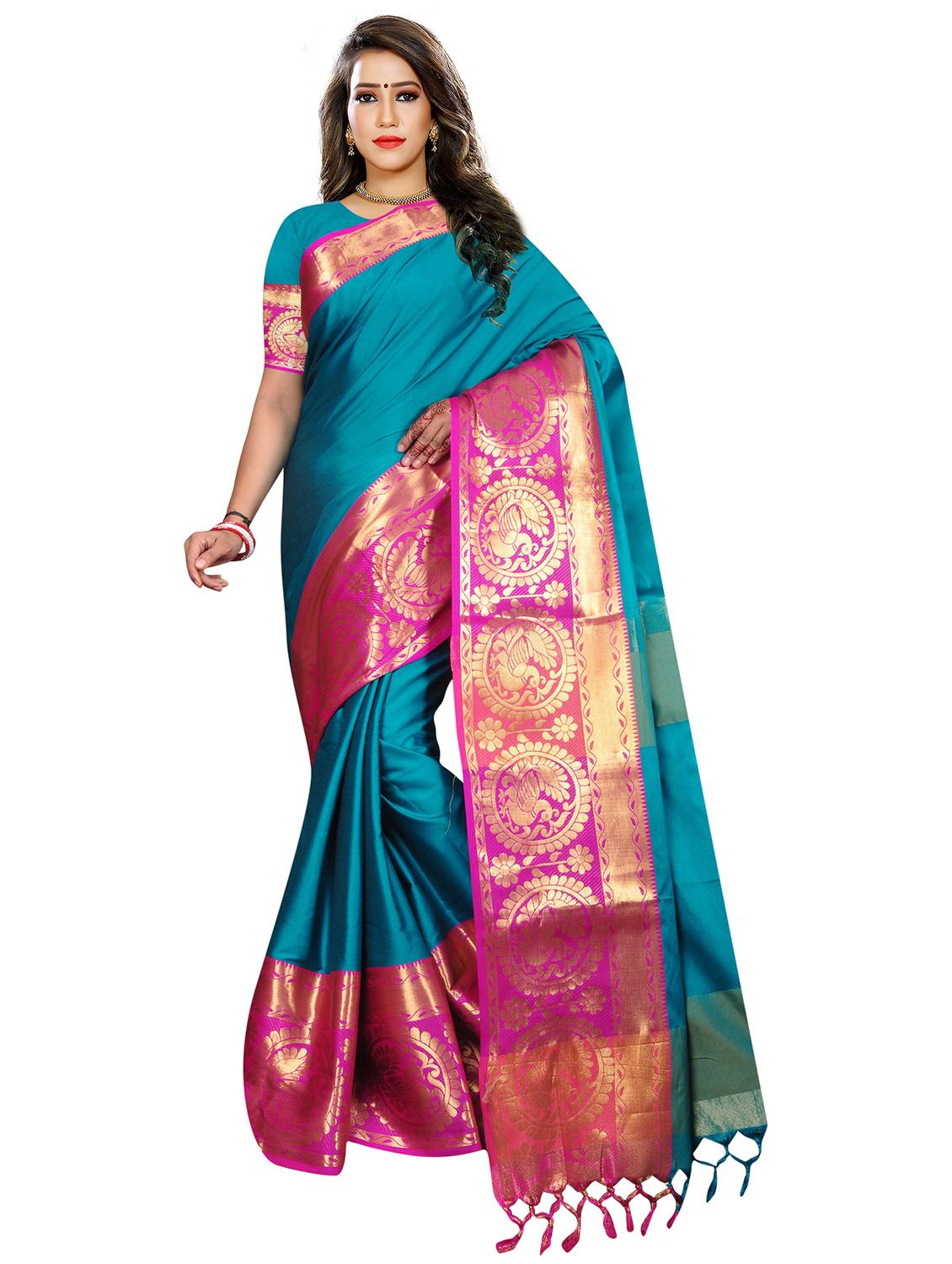 women's banarasi saree with blouse - 20336228 -  Zoom Image - 0