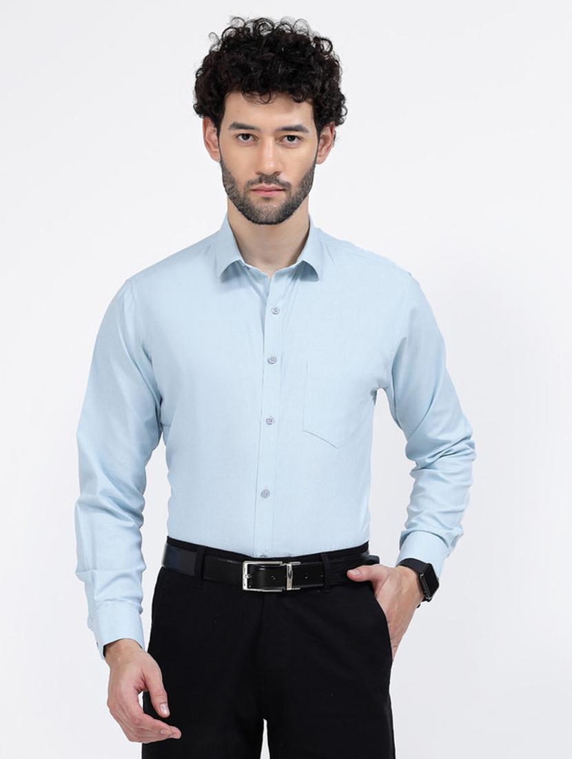 mens solids formal shirt - 20342341 - Zoom Image - 0