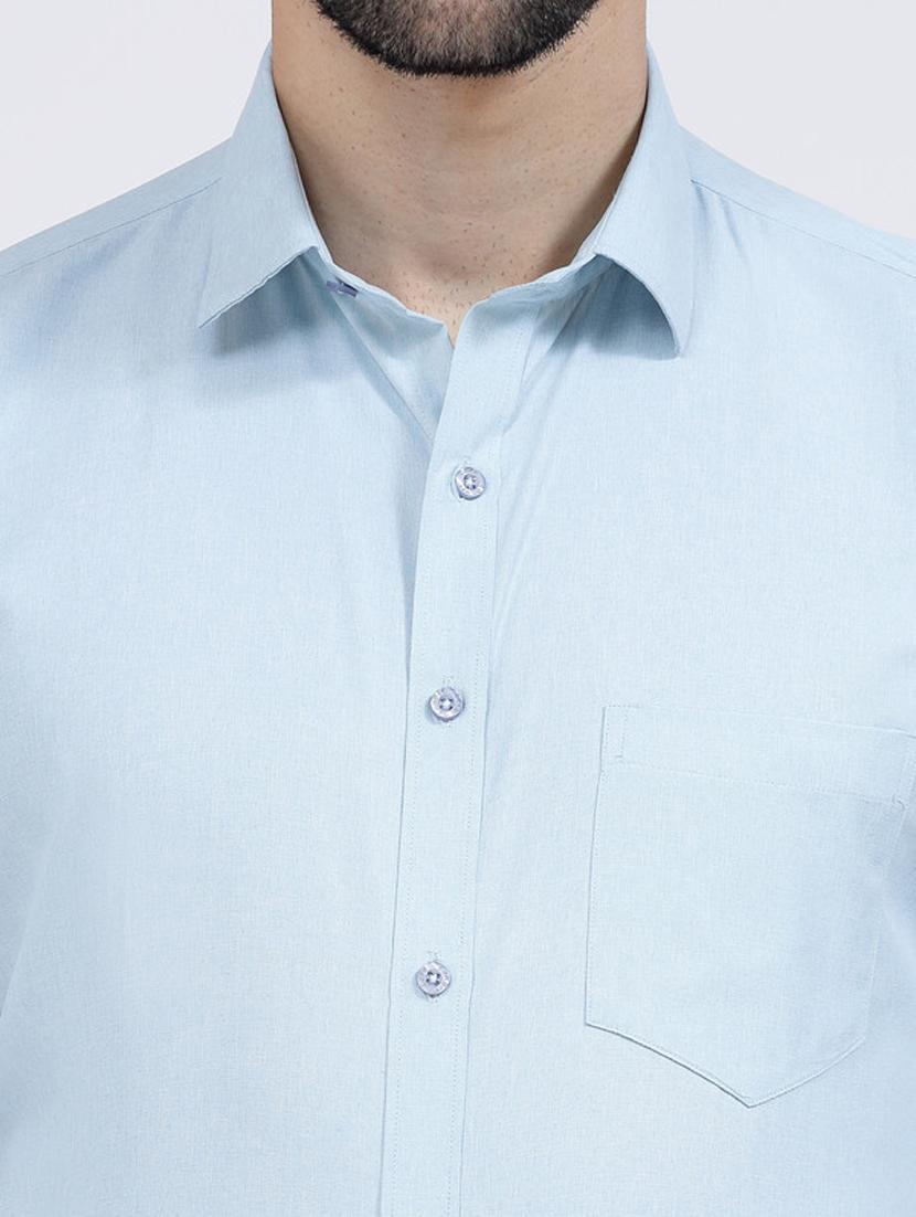 mens solids formal shirt - 20342341 - Standard Image - 5