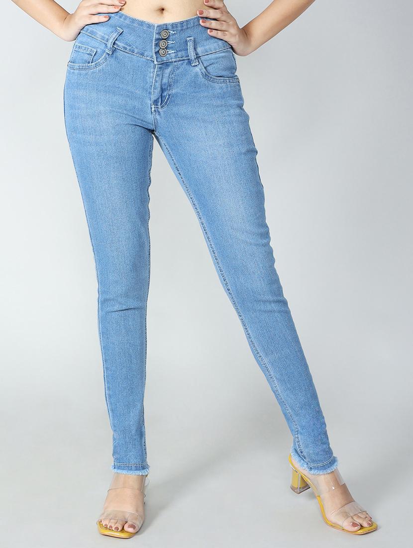 women's plain slim fit jeans - 20355047 - Zoom Image - 0
