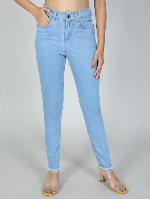 women's plain slim fit jeans - 20355056 - Standard Image - 0