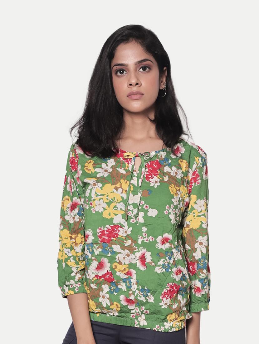 girls tie up neck top - 20374387 - Zoom Image - 0