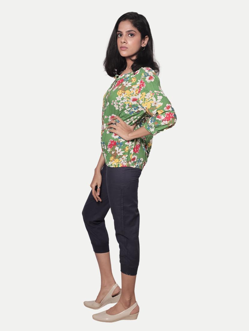 girls tie up neck top - 20374387 - Standard Image - 3