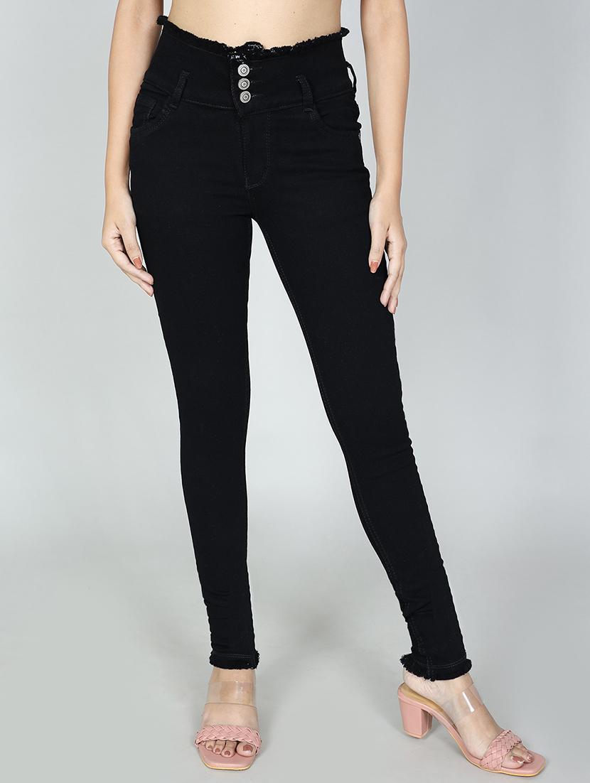 women's plain slim fit jeans - 20381601 - Zoom Image - 0
