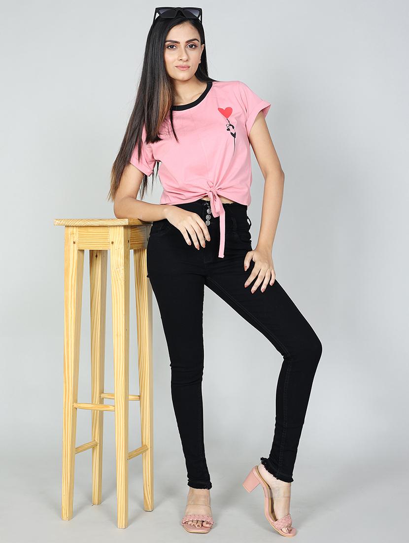 women's plain slim fit jeans - 20381601 - Standard Image - 3