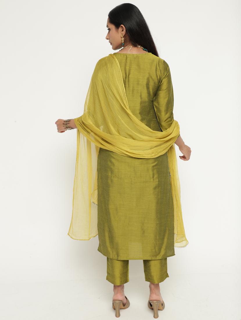 women embroidered suit set with dupatta - 20381860 - Standard Image - 3