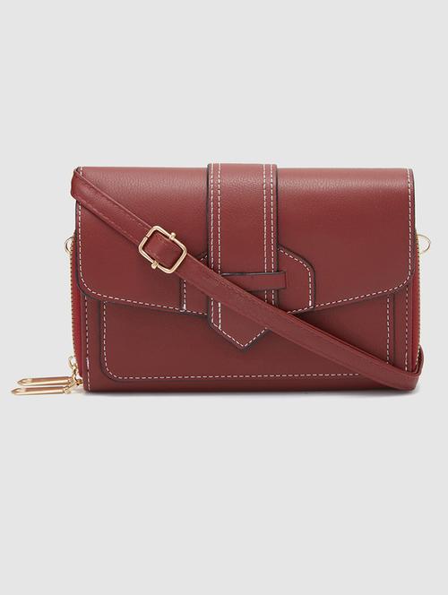 maroon leather wallet - 20405794 - Very Small Image - 1