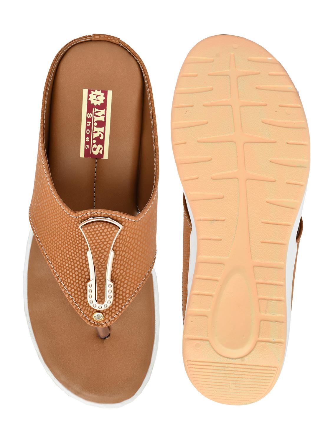 women beige toe separator wedge - 20406846 - Standard Image - 3