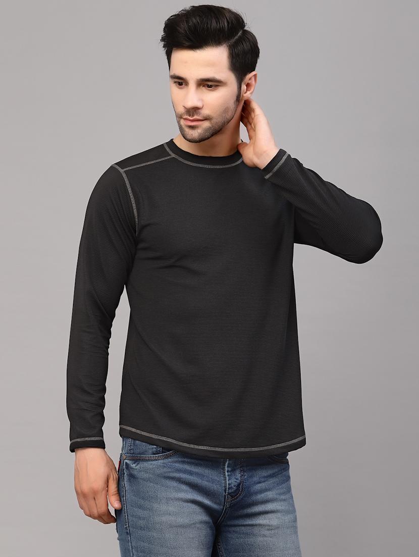 men long sleeved solid sweatshirt - 20410927 - Zoom Image - 2