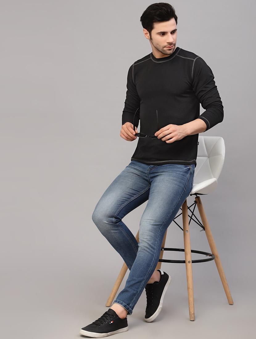 men long sleeved solid sweatshirt - 20410927 - Standard Image - 5