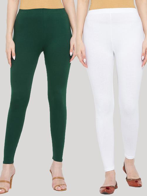 women pack of 2 solid leggings - 20418962 - Very Small Image - 1
