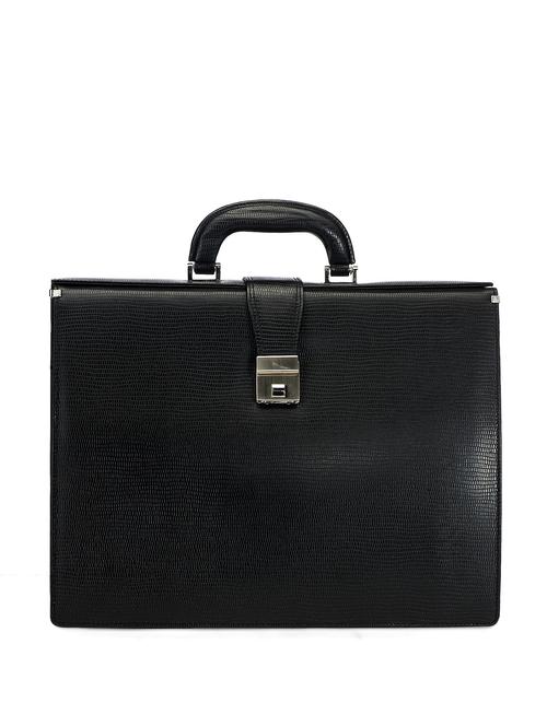 black leather portfolio bag - 20426 - Very Small Image - 1