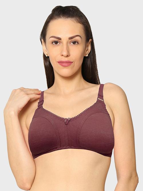 purple cotton t-shirt bra - 20429334 - Very Small Image - 1