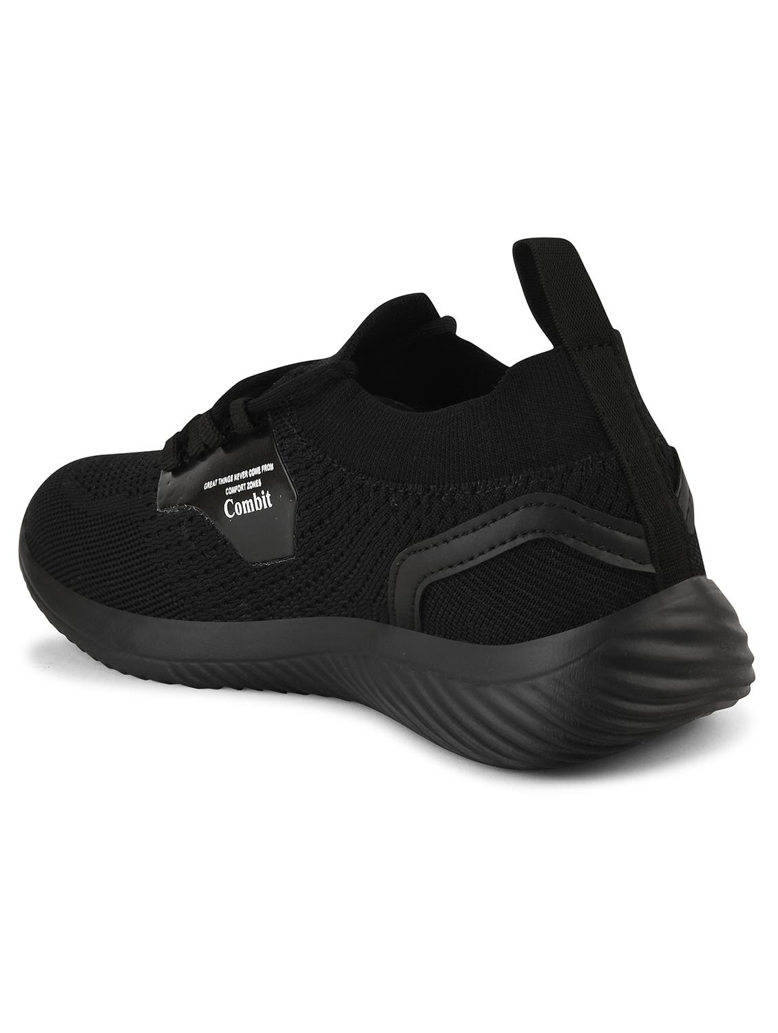 men solid black lace-up sport shoe - 20449268 - Zoom Image - 2
