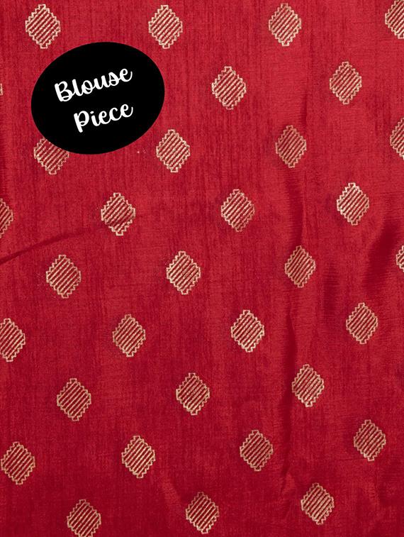 women's self design cream colored saree with blouse - 20474343 - Zoom Image - 3