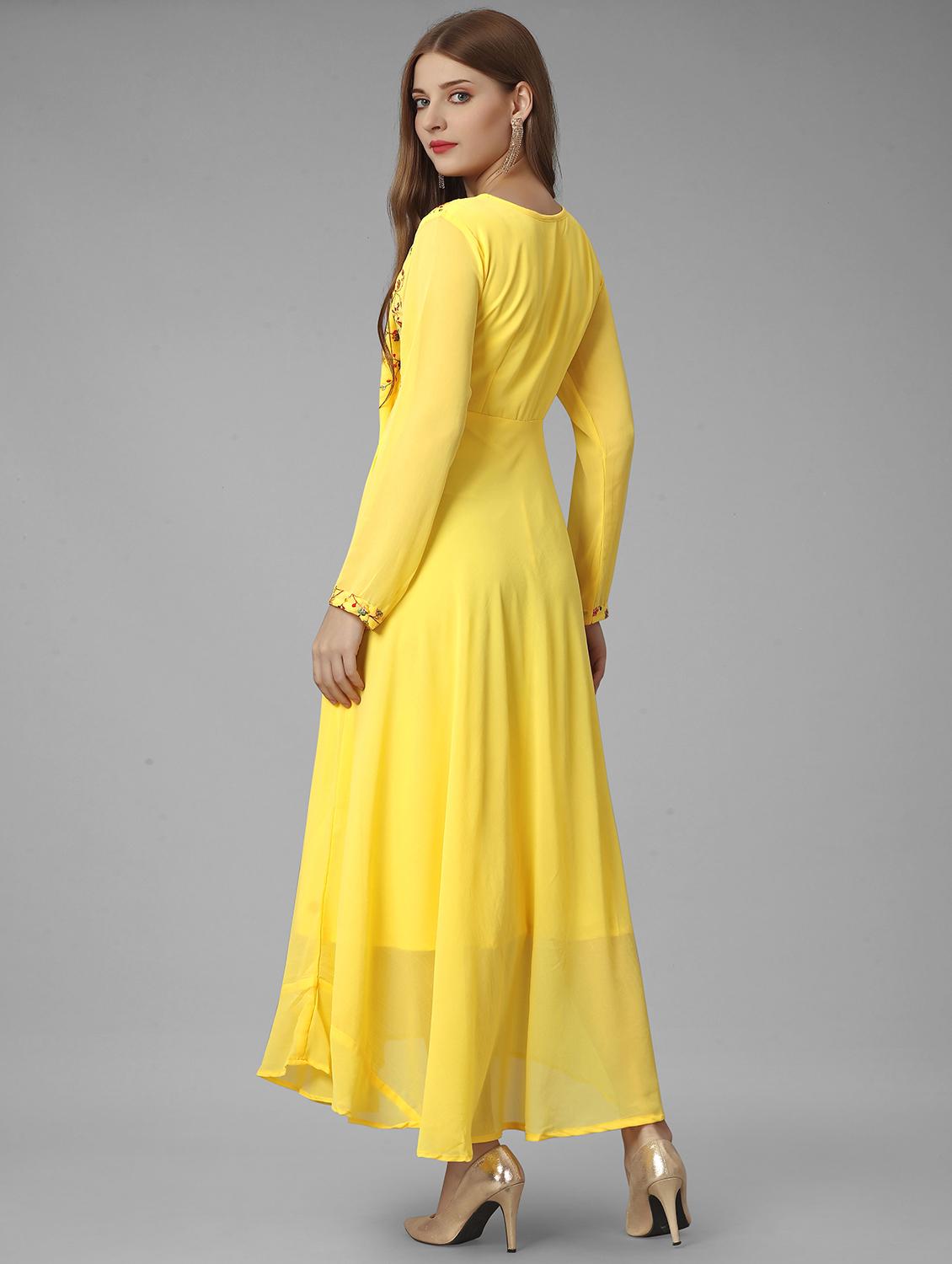 yellow anarkali ethnic dress - 20490641 - Zoom Image - 2