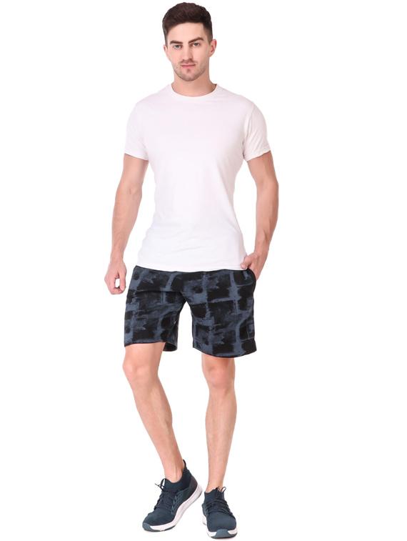 men printed cotton bermudas shorts - 20501582 - Standard Image - 3