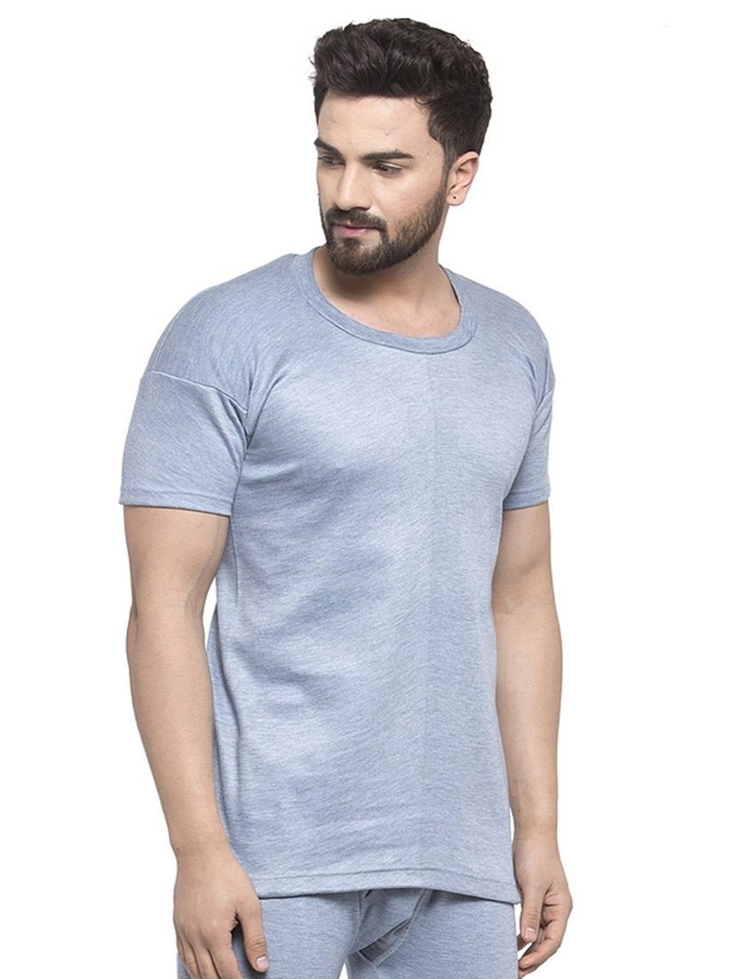 grey cotton thermal top - 20501906 - Zoom Image - 2