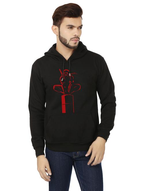 men front print hooded sweatshirt - 20511554 - Very Small Image - 1