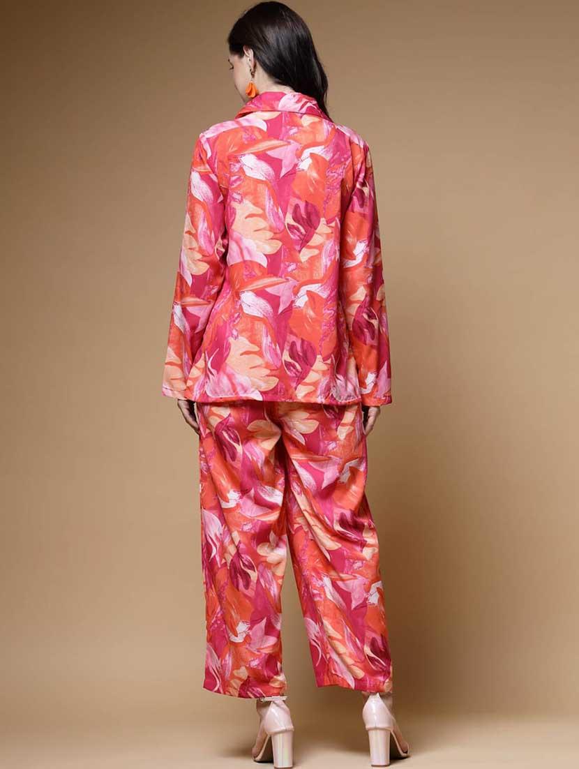 pink printed co-ord set - 20522069 - Standard Image - 3