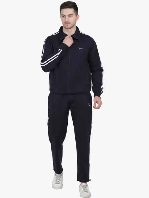 men navy blue polyester track suit - 20542153 - Very Small Image - 1