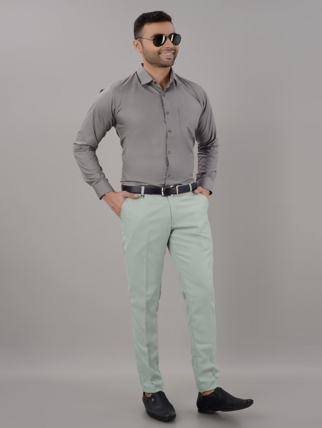 men solid long sleeve formal shirt - 20549424 - Standard Image - 3