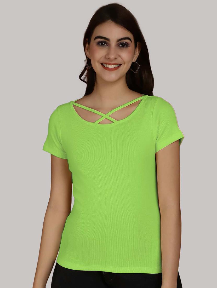 green solid regular top - 20551895 - Zoom Image - 0